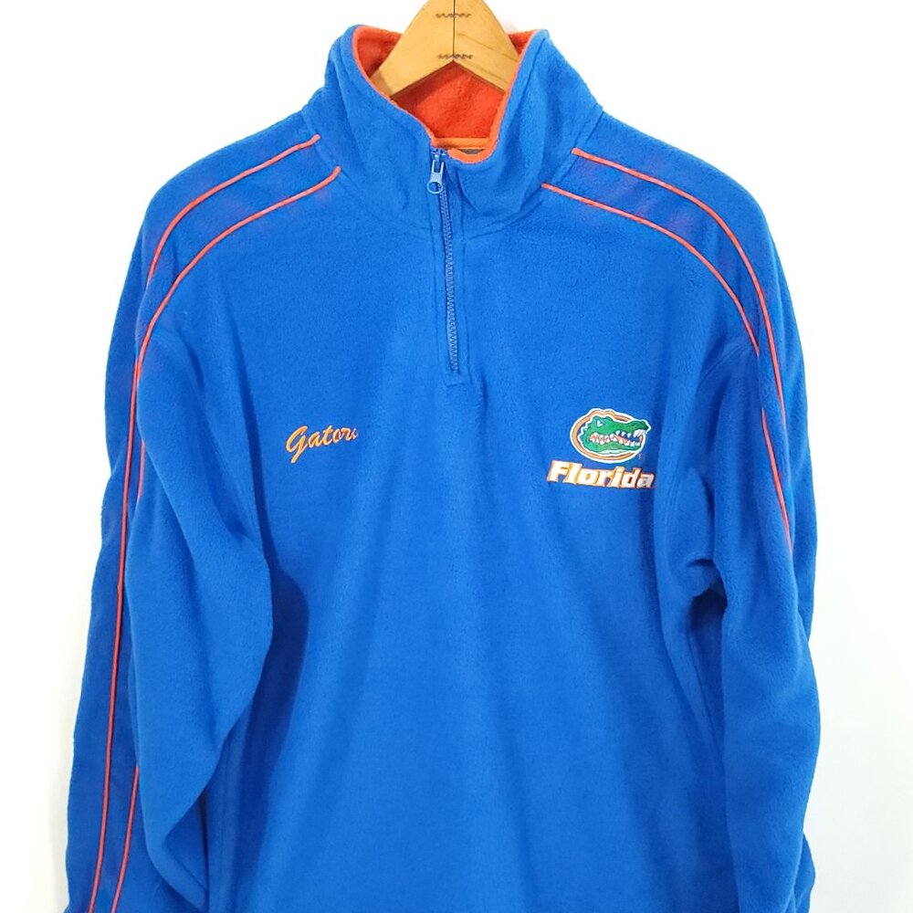University of Florida Gators Pullover Jacket Men's Med Pro Edge Blue Embroidered